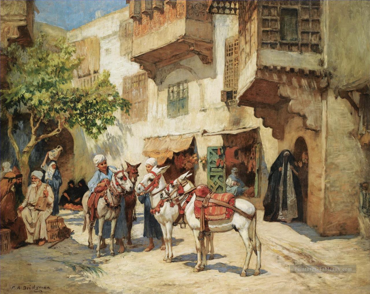 Marché en Afrique du Nord Frederick Arthur Bridgman Frederick Arthur Bridgman Arabe Peintures à l'huile